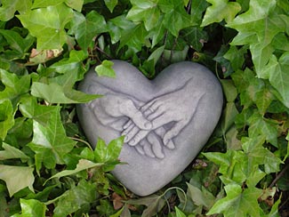 mythisch tuinbeeld hart